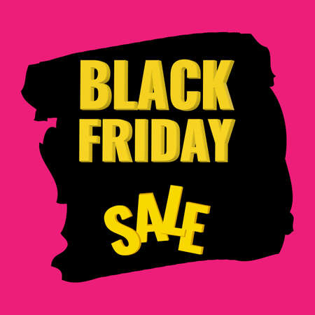 Black Friday Sale banner with abstract background. Promotion poster.のイラスト素材