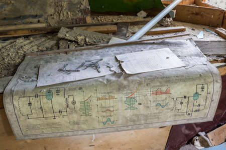 Abandoned radar station in Chernobyl Exclusion Zoneの写真素材
