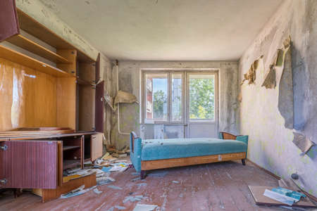 Abandoned flat in Pripyatの写真素材