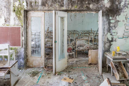 Abandoned kindergarten in Pripyatの写真素材