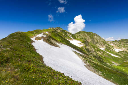 Mountains in Western Caucasusの写真素材