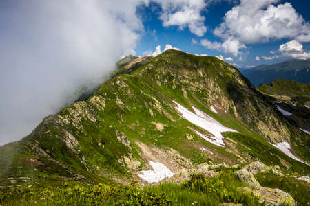 Mountains in Western Caucasusの写真素材