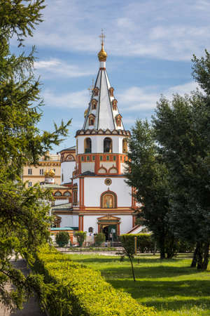 Orthodox Epiphany Cathedral Irkutsk (Russia)の写真素材