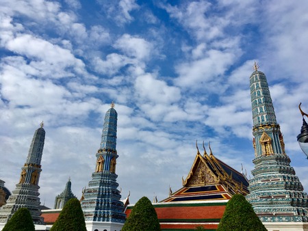 Wat Phra Kaew, landmark in Thailandの写真素材
