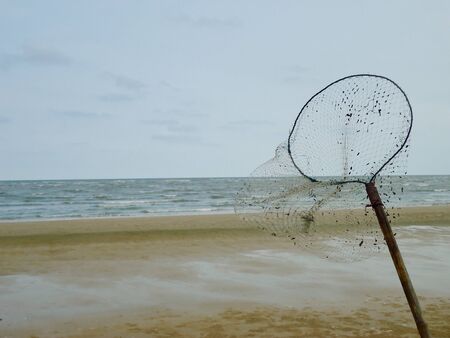 Beach scene, sea and sand viewの写真素材