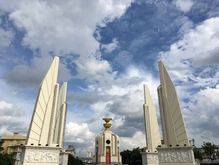 Democracy Monument, landmark in Thailandの写真素材