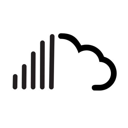 Cloud schematically.のイラスト素材