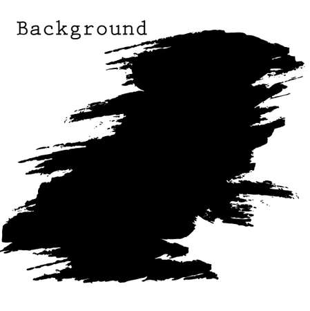 black spot grunge, drawn with a brush on a whiteのイラスト素材