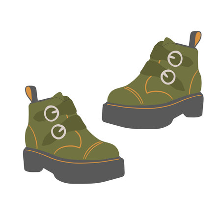 Hiking boot icon. Flat illustration of hiking boot vector icon for web designのイラスト素材