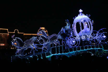 Disneyland procession in Tokyo, Japan / Cinderellaのeditorial素材