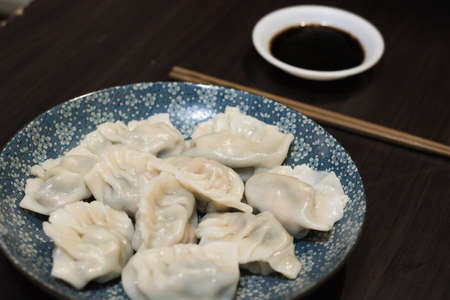 Home-made recipe for dumplings.の写真素材