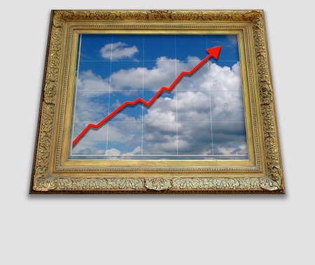 Composite showing growth with perspectiveの写真素材