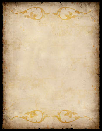 Vintage Paper Background (With Clipping Path)の写真素材