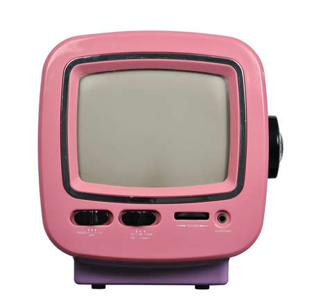 Pink Radio and television setの写真素材