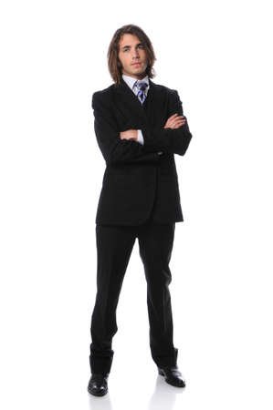 Young businessman standingの写真素材