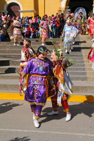 PERU, CAJABAMBA - SEPTEMBER 6: Peruvian folklore dance 