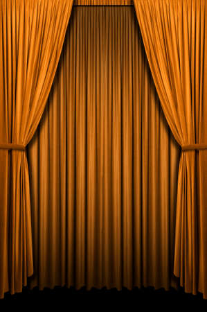 Golden curtain in vertical formatの写真素材