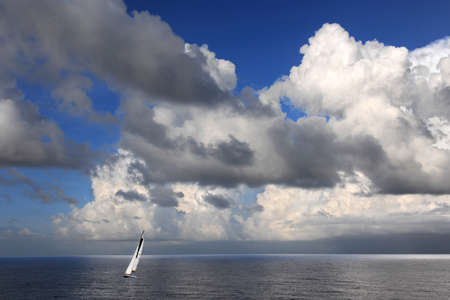 Sailboat in the Cayman Islands