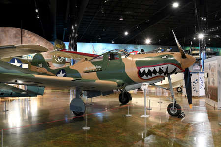 Kalamazoo, MI, USA â€“ June 23, 2016: Bell P-39Q on display at the Air Zoo Museum in Kalamazoo,...