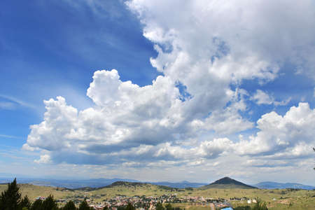 Town of Cripple Creel on the mountains of Coloradoの写真素材