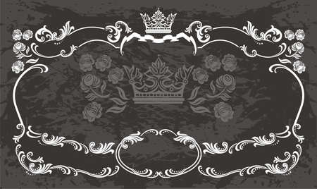 vintage frame のイラスト素材