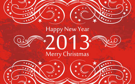 Happy new Year greetin cardのイラスト素材