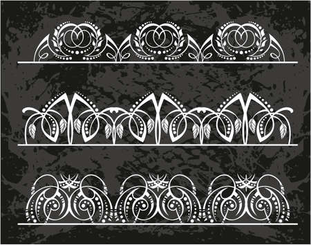 Vintage floral frame. Vintage elements for your designのイラスト素材