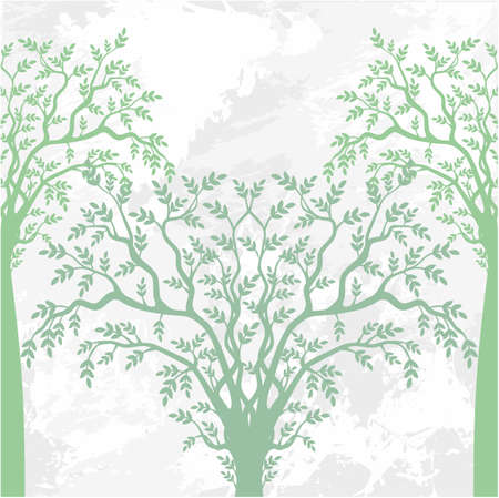 Eco abstract trees with space for textのイラスト素材