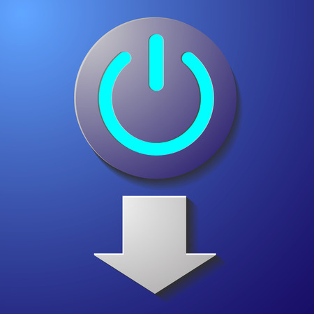 Start violet, neon button, icon with gray arrowのイラスト素材