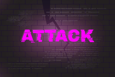 Abstract background with glitched word effect. Used a clipping mask.のイラスト素材