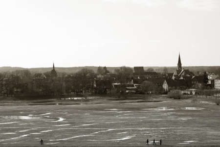 The panoramic photograph of the Old Town of Dömitz                  の写真素材