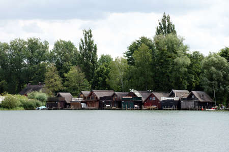 The Photography of boathouses on Lake Schwerin                  のeditorial素材