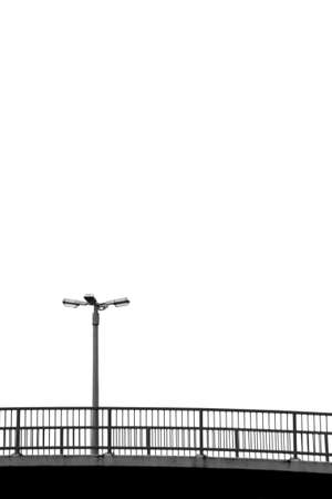 The photograph of an isolated bridge and lantern      の写真素材