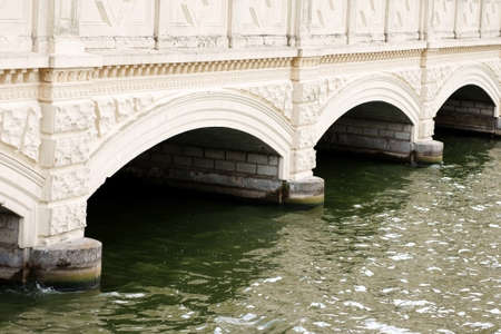 The photograph of the part of a bridge with arches                 の写真素材