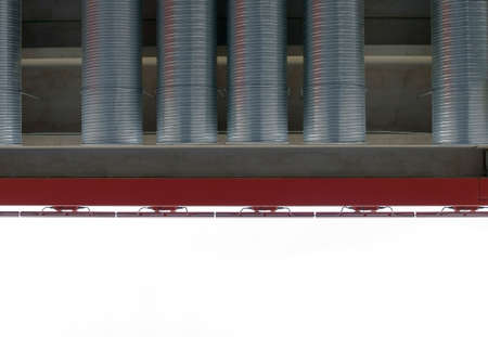 The Photography of vent pipes from a roof edge                  の写真素材