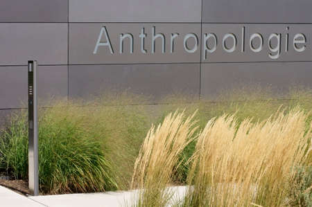 Mainz, Germany - August 9, 2014: The new building of Anthropology on the campus of the Johannes Gutenberg University Mainz on March 24, 2011 in Mainz. のeditorial素材
