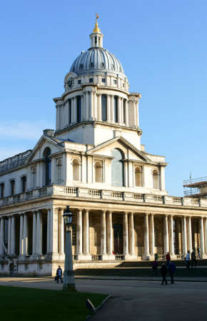 London, UK - November 29, 2014: Visitors and tourists visit the Royal Naval College in Greenwich on November 29, 2014 in London.のeditorial素材