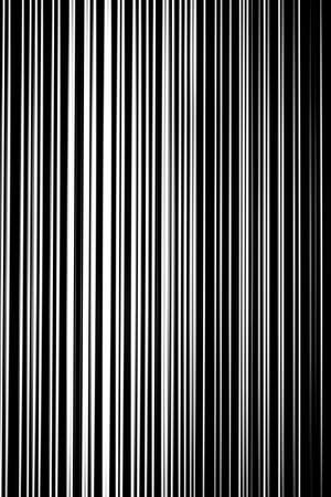 The plan view of an abstract black and white striped metal surface.の写真素材