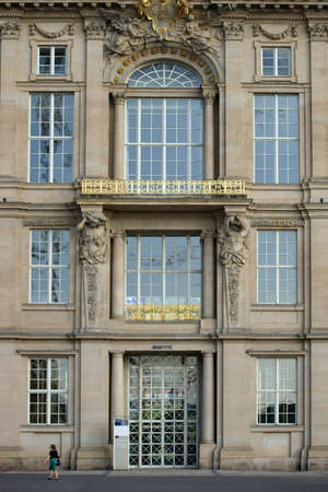 Berlin, Germany - May 10, 2016: The European School of Management and Technology in a historic building on the Palace Square on May 10, 2016 in Berlin.のeditorial素材