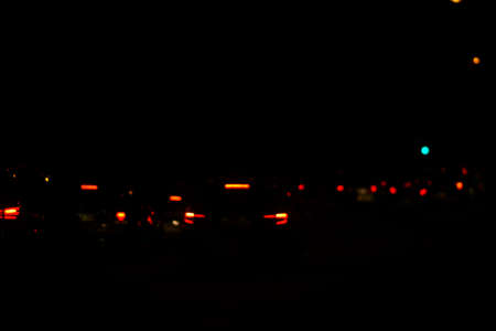 Abstract and blurred circles of lights night lights at night.