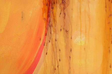 The close-up of a colorful wall with traces of color, gradients and bright colors.の写真素材