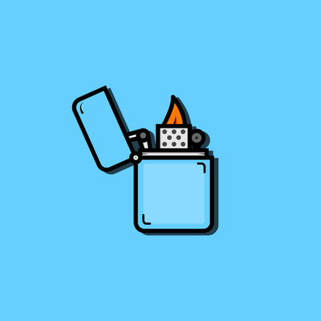 lighter design logo template - vector imageのイラスト素材