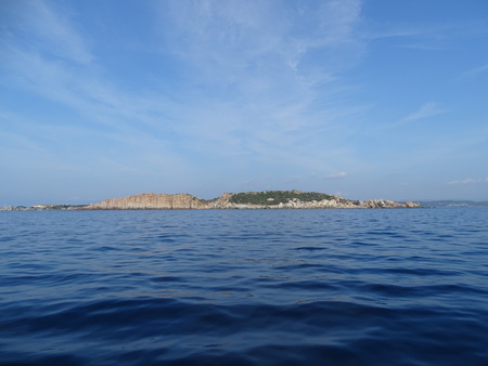View of the Lavezzi island in Corsicaの写真素材