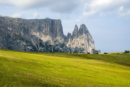 beautiful landscape of Seiser Alm in South Tyrol
