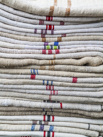 Texture of rolls of raw fabricの写真素材