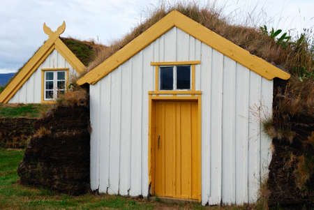 Open Museum in Glaumbaer, Iceland.の写真素材