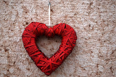 First floor Photo Red Heart ornamentalの写真素材
