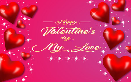 valentine's day card. concept for Saint Valentine feast, love, special business offerの写真素材