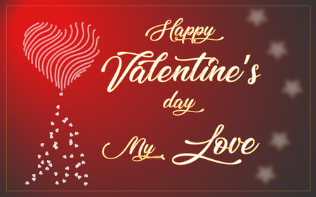 valentine's day card. concept for Saint Valentine feast, love, special business offerの写真素材