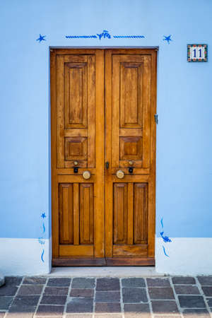 Wooden doorの写真素材